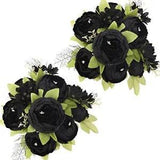 2 Pack Artificial Peony Fake Flowers Silk Peonies Flowers Vintage Home