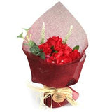 Red Standing Soap Flower Bouquet