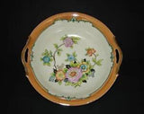 Noritake Hand Painted Porcelain Handled Bowl Luster Band Peony Flowers 10