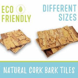Natural Belly Cork, Bark Tiles, Wall Tiles panel, cork plank, Virgin Cork Panel for Air Plants, Vivarium and Terrarium Decor ? MA019