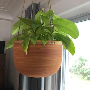 Hanging Ceramic Planter, Modern Pottery Planter, 4 inch, 6 inch, 8 inch, 10 inch, indoor, made in Canada
