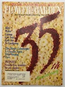 FLOWER & GARDEN  1992 September Video Games & Gardening Peonies Weeping Trees