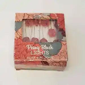 Sirene Peony Blush Silver Wire Light