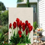 Red Carnation Flower Garden Flag House Banner Flag Yard Flag