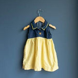 18M Denim Gingham sunflower dress