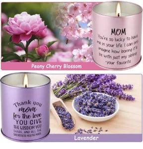 2 Pack Soy Scented Candles For Mom, lavender,peony cherry blossom,AM1