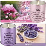 2 Pack Soy Scented Candles For Mom, lavender,peony cherry blossom,AM1