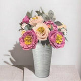 Felt Peonies - Cozy Minimalist Decor- Gift ideas for friend - Gift or Cake Topper -Boho Home Decor - cottagecore Decor - Gift for Her