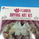 Vintage Flower Drying Art Kit w Activa Flower Power Silica Gel