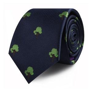 Tree Lover Environmentalist Green Thumb Tie for Him | Gift for Men | Neckties for Men | Work Colleague Going Away Gift for Him