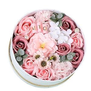 Soap Flower Gift Box, Rose Flower Box Gift, Soap Bouquet, Wedding Gift, Flowers Basket Gift for Mom Mothers Day Anniversary Valentine's Gift