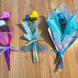 Origami rose bouquet wrapped in beautiful d¡§?cor! Personalize it!