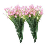 Artificial Flower Heads, Plastic Mini Peony Hydrangea Pink Faux Flowers 6Pcs