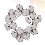 10 Inch Cotton Decor Garland Small Wreath of Dried Flowers Spring Front Door