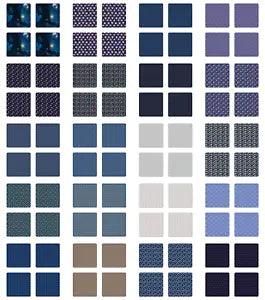 Ambesonne Navy Color Coaster Set of 4 Square Hardboard Gloss Coasters