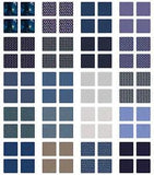 Ambesonne Navy Color Coaster Set of 4 Square Hardboard Gloss Coasters