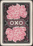 Playing Cards Single Card Old Antique Wide * OXO * Advertising CARNATION FLOWERS
