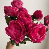 Real Touch English Rose Stem / David Austin Rose / High Quality Artificial Flower / DIY Floral / Wedding / Decoration / Gifts / Fuchsia