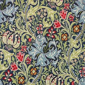 Tapestry Fabric William Morris - Golden Lily - Floral Upholstery Fabric Material