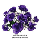 Artificial Rose Purple Floral Bouquet Bridal Wedding Bride Flower Decor Craft Supplies Arrangements Supplies for Crafters Silk Flowers