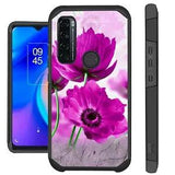FUSION Case For TCL 20XE Hybrid Phone Cover PEONY FLOWER PINK