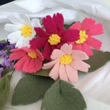 Felt Flower - Cosmos in the Colour of Your Choice, With/Without Stem