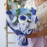 Crochet Flowers, Crochet Rose, Flower Bouquet, Knitted Bouquet, Crochet Flower, Rose Bouquet, Handmade Flowers, Christmas Gift