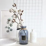 1Pc Dried Cotton Flowers Artificial Plants Floral Branch Party Decoration Decor