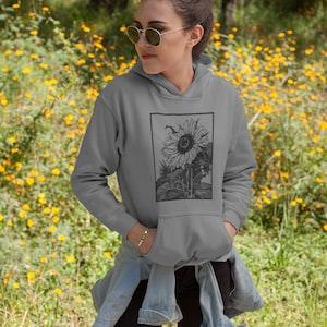 Flower | plant | sweater | Gift | Gifts | Nature lover | Sunflower - Unisex Heavy Blend? Hooded Sweatshirt