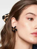 LELE SADOUGHI JET TRUMPET LILY BUTTON EARRINGS
