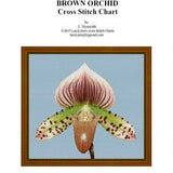 BROWN ORCHID - cross stitch chart