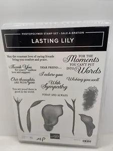 Stampin' Up! Lasting Lily ??Photopolymer Stamp Set Sale-A-Bration Pre loved