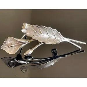 CELART 925 STERLING SILVER  KALLA LILY BROOCH SKY