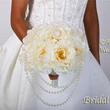 ELIZABETH ELEGANCE Wedding Bouquet Package Bridal Bridesmaid Groom Boutonnieres Corsages Keepsake Bouquets Roses Silk Floral Custom Flowers