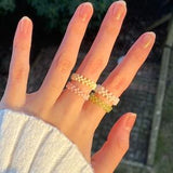 Custom beaded rings | 40+ COLORS | simple, seed bead ring, beaded jewelry, cute ring, customizable jewelry