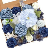 Artificial Flowers Fake Dusty  Peony Flowers Combo for DIY Wedding Bridal2956