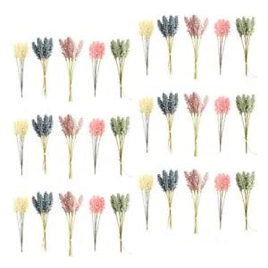 30PCS Dried Pampas Grass Stylish Fake Flower Branch Wedding Bouquet Artificial