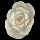 D04306# Hand Carved Peony Flower Pink Aventurine Pendant Bead Gemstone
