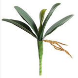 Artificial Green Phalaenopsis Orchid Leaves Latex Real Touch Plants Arrangement for Flowers Garden Bonsai Decoration,Pack of 2