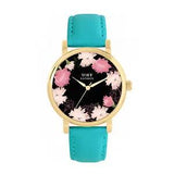 Toff London TLWS-77902 Ladies Pink Carnations Flower Watch