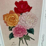 Rose Bouquet Series No 1 Cross Stitch Pattern & Instructions by the Lilac Studio and Cindy Rice