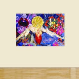 Wall Art Modern Abstract Painting print Orchid Flower