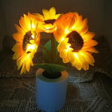 Radiant Sunflower Lamp | Versatile Night Light | Floral Accent for Any Space | Thoughtful Gift for Her | Forever in Bloom