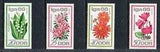 Germany-GDR 841-844, MNH, Flowers 1966 Rhododendron, Lilies of the Valley x27135