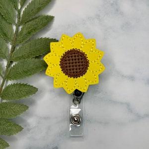 Sunflower Badge Reel Id Holder