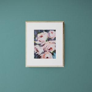 Peonies Painting Floral Original Acrylic Painting Bouquet of Peonies Flowers Art Impasto Pinting Floral Acrylic Painting, Abstract Flower