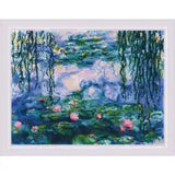 Riolis counted cross stitch kit "Water Lilies after C. Monet Painting", 40x30cm,