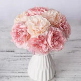 5 Pcs Peony Artificial Silk Flowers For Home Decoration Wedding Bouquet Party