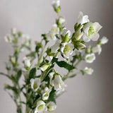 Faux Bellflower Stem - High Quality Artificial Flower / Wedding / DIY Floral / Home Decoration / Gifts / White