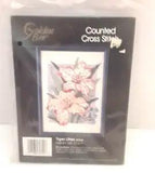 Tiger Lilies Golden Bee Counted Cross Stitch Kit #60344 5"x7"